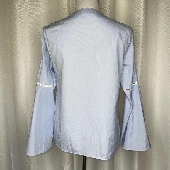 Philosophy Bell Sleeve Pinstriped Top Sm - Picture 3 of 7